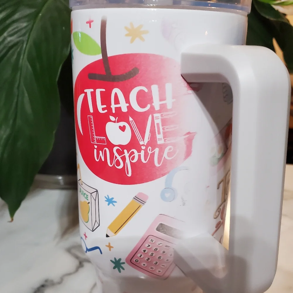 Teacher Quotes 40oz Traveler Tumbler 💜sale